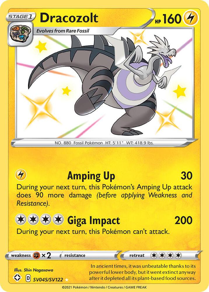 Dracozolt SV045/SV122 (Shining Fates: Shiny Vault)  - Holofoil | Good Games Adelaide SA