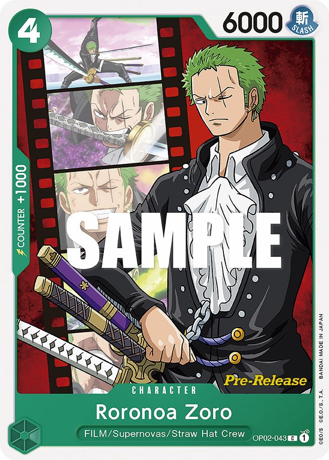 Roronoa Zoro [Paramount War Pre-Release Cards] | Good Games Adelaide SA