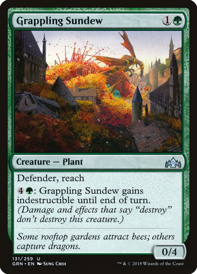 Grappling Sundew 131 (Guilds of Ravnica)  - Foil | Good Games Adelaide SA