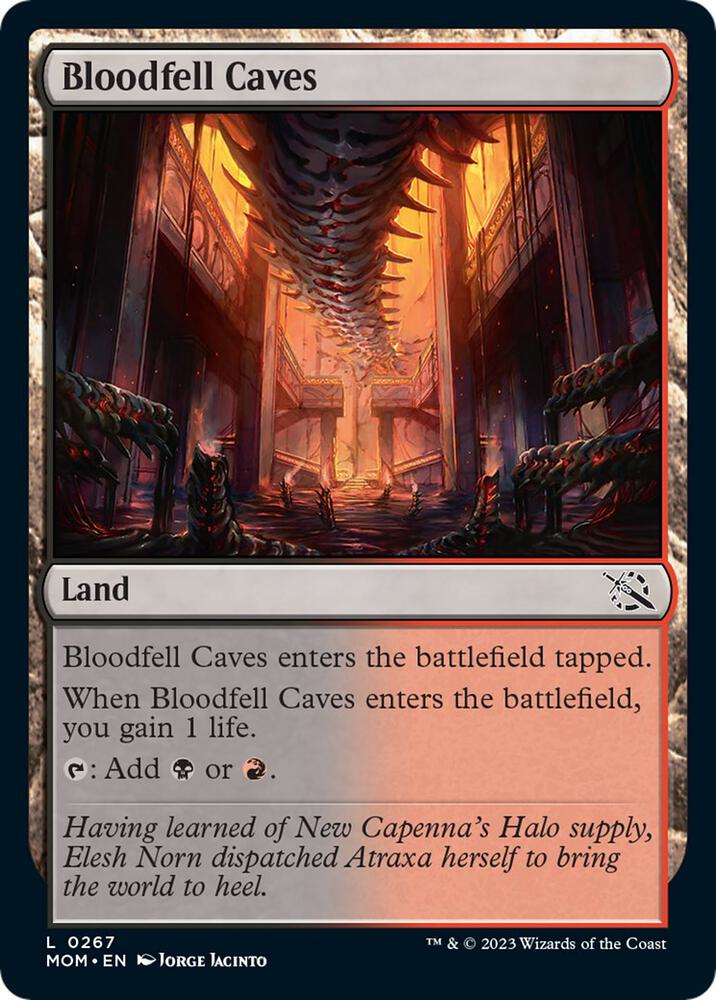 Bloodfell Caves 267 (March of the Machine)  - Foil | Good Games Adelaide SA