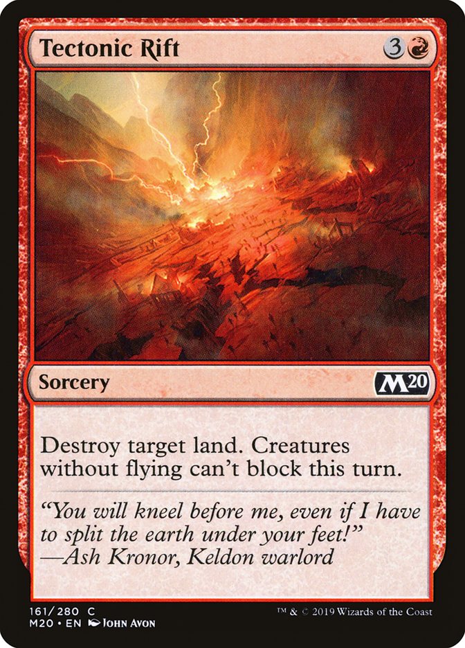 Tectonic Rift 161 (Core Set 2020)  | Good Games Adelaide SA