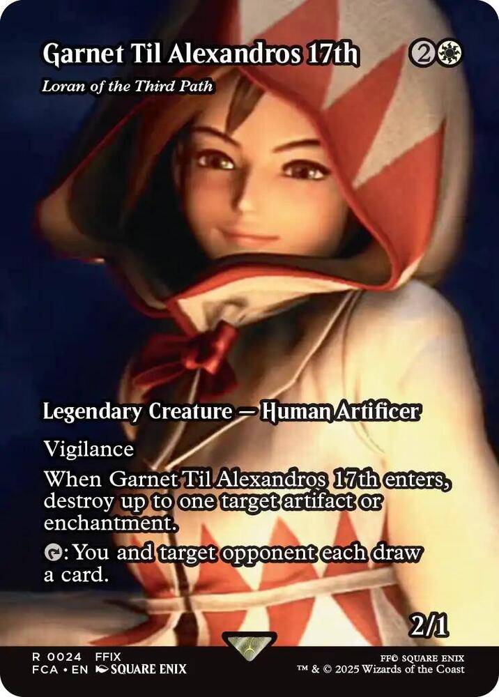 Loran of the Third Path Garnet Til Alexandros 17th  24 (FINAL FANTASY: Through the Ages)  - Foil | Good Games Adelaide SA