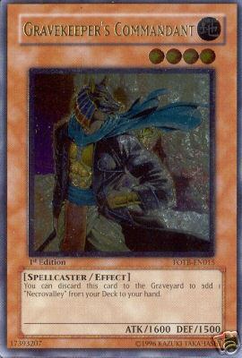 Gravekeeper's Commandant [FOTB-EN015] Ultimate Rare | Good Games Adelaide SA
