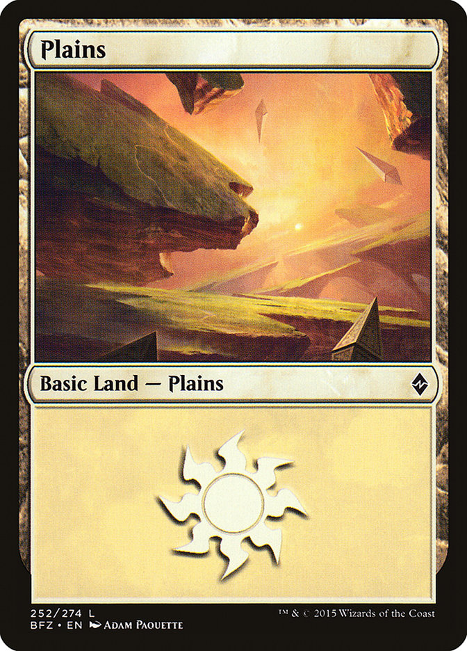 Plains (252) [Battle for Zendikar] | Good Games Adelaide SA