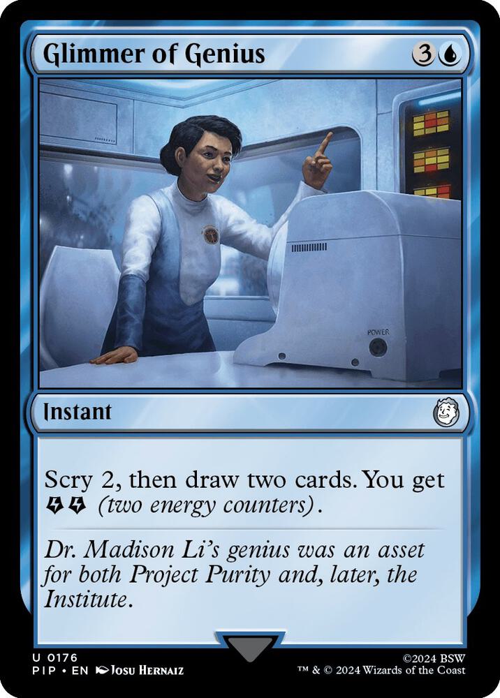 Glimmer of Genius 176 (Universes Beyond: Fallout)  - Foil | Good Games Adelaide SA