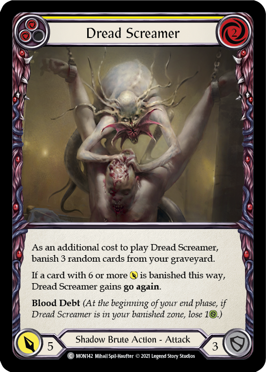 Dread Screamer (Yellow) [MON142] 1st Edition Normal | Good Games Adelaide SA