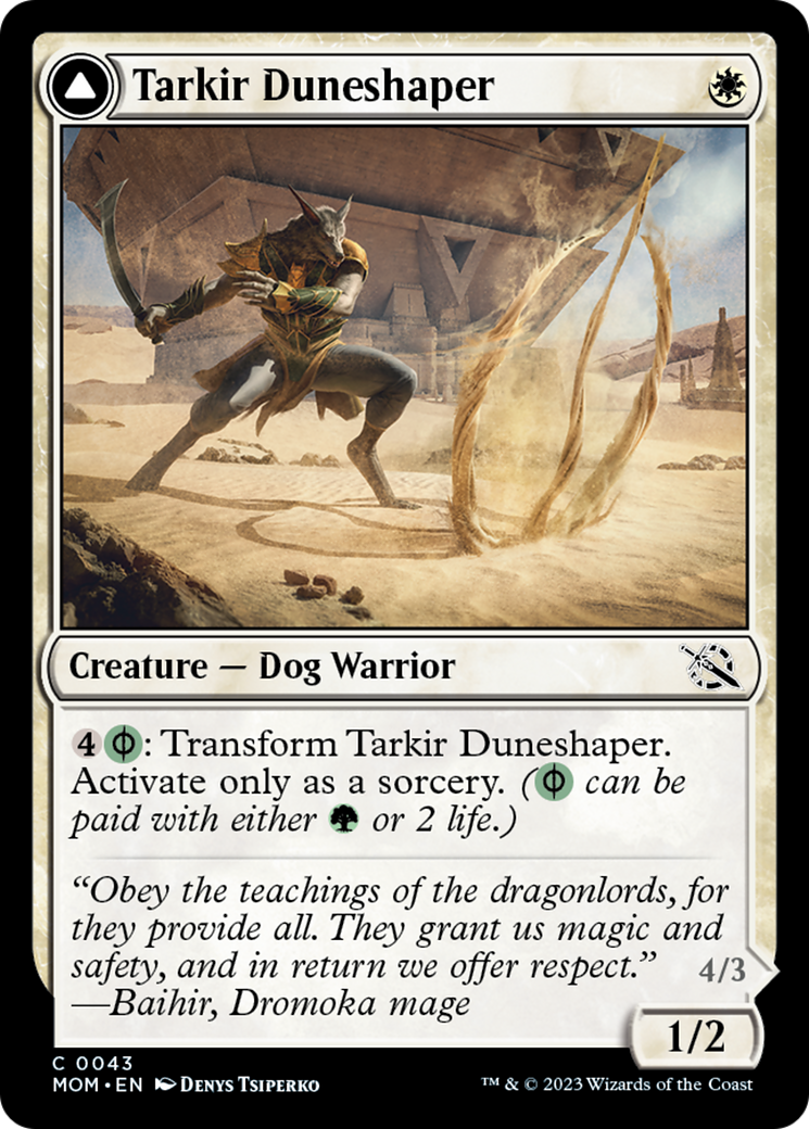 Tarkir Duneshaper // Burnished Dunestomper [March of the Machine] | Good Games Adelaide SA