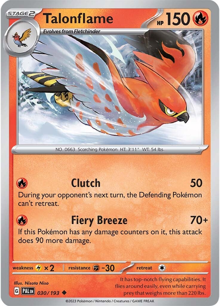 Talonflame (030/193) [Scarlet & Violet: Paldea Evolved] | Good Games Adelaide SA