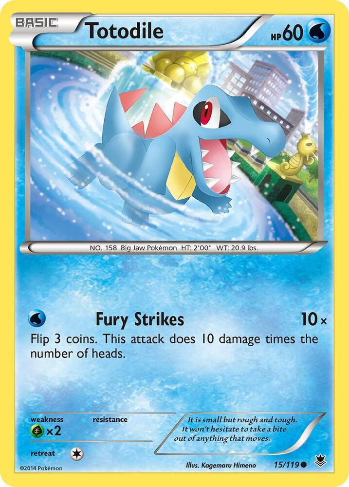 Totodile 15/119 (XY - Phantom Forces)  | Good Games Adelaide SA