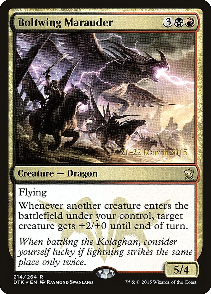 Boltwing Marauder [Dragons of Tarkir Promos] | Good Games Adelaide SA