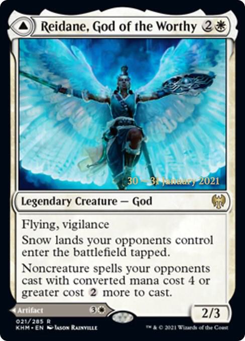 Reidane God of the Worthy 21 (Prerelease Cards)  - Foil | Good Games Adelaide SA