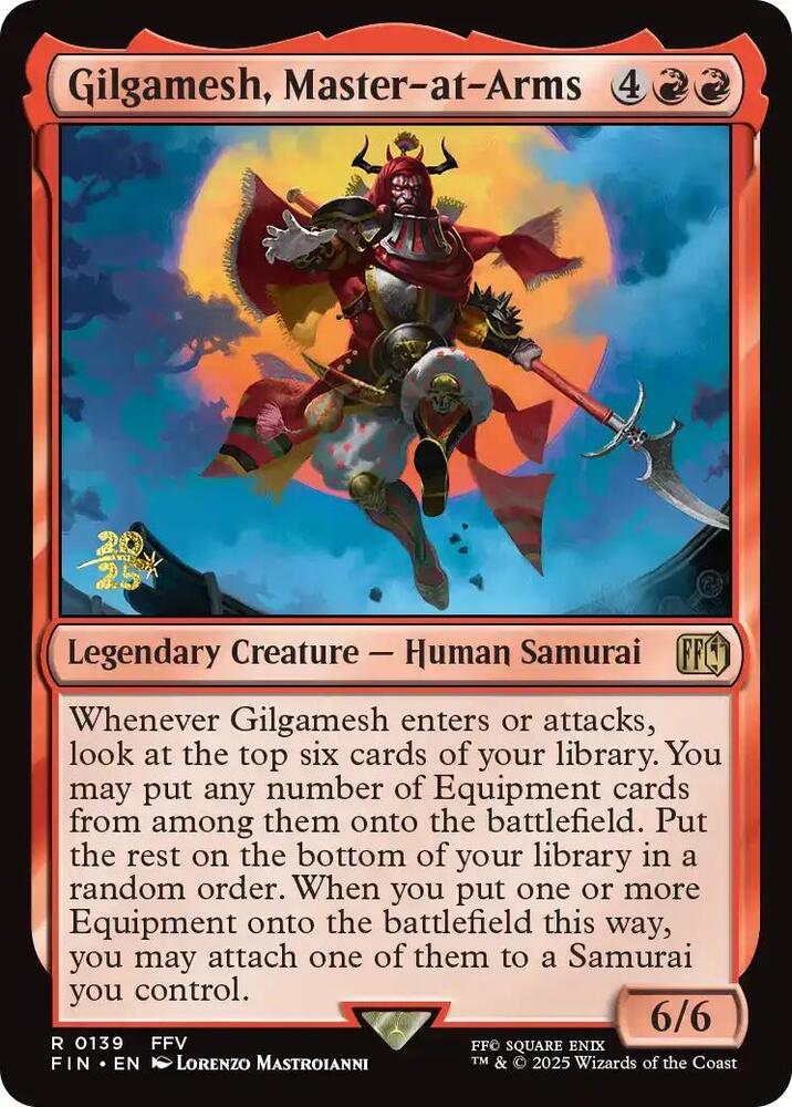 Gilgamesh Master at Arms 139 (Prerelease Cards)  - Foil | Good Games Adelaide SA