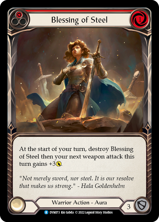Blessing of Steel (Red) [DYN073] (Dynasty) | Good Games Adelaide SA