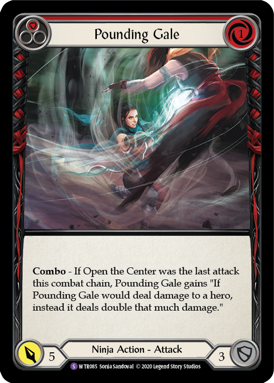 Pounding Gale [U-WTR085] Unlimited Rainbow Foil | Good Games Adelaide SA