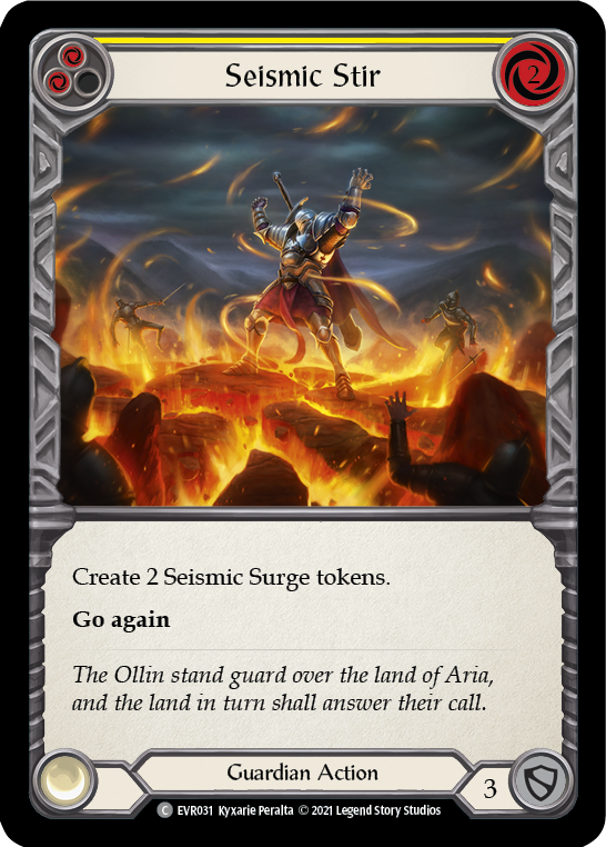Seismic Stir (Yellow) [EVR031] (Everfest)  1st Edition Rainbow Foil | Good Games Adelaide SA