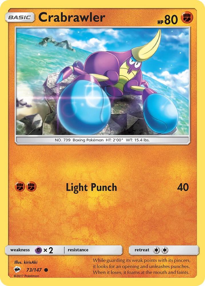 Crabrawler 73/147 (SM - Burning Shadows)  | Good Games Adelaide SA