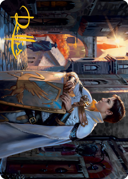 Dennick, Pious Apprentice Art Card (Gold-Stamped Signature) [Innistrad: Midnight Hunt Art Series] | Good Games Adelaide SA