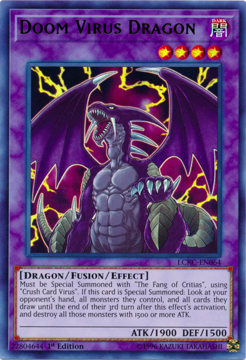 Doom Virus Dragon [LCKC-EN064] Ultra Rare | Good Games Adelaide SA