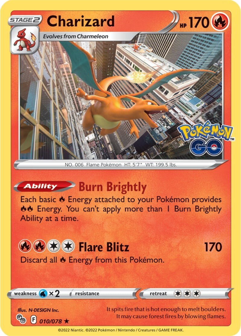 Charizard (010/078) [Pokémon GO] | Good Games Adelaide SA
