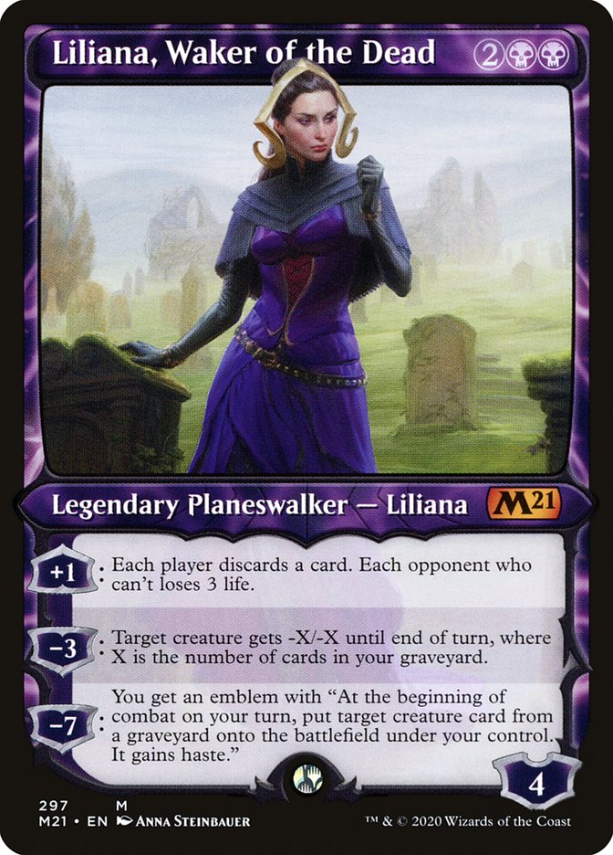 Liliana, Waker of the Dead (Showcase) [Core Set 2021] | Good Games Adelaide SA