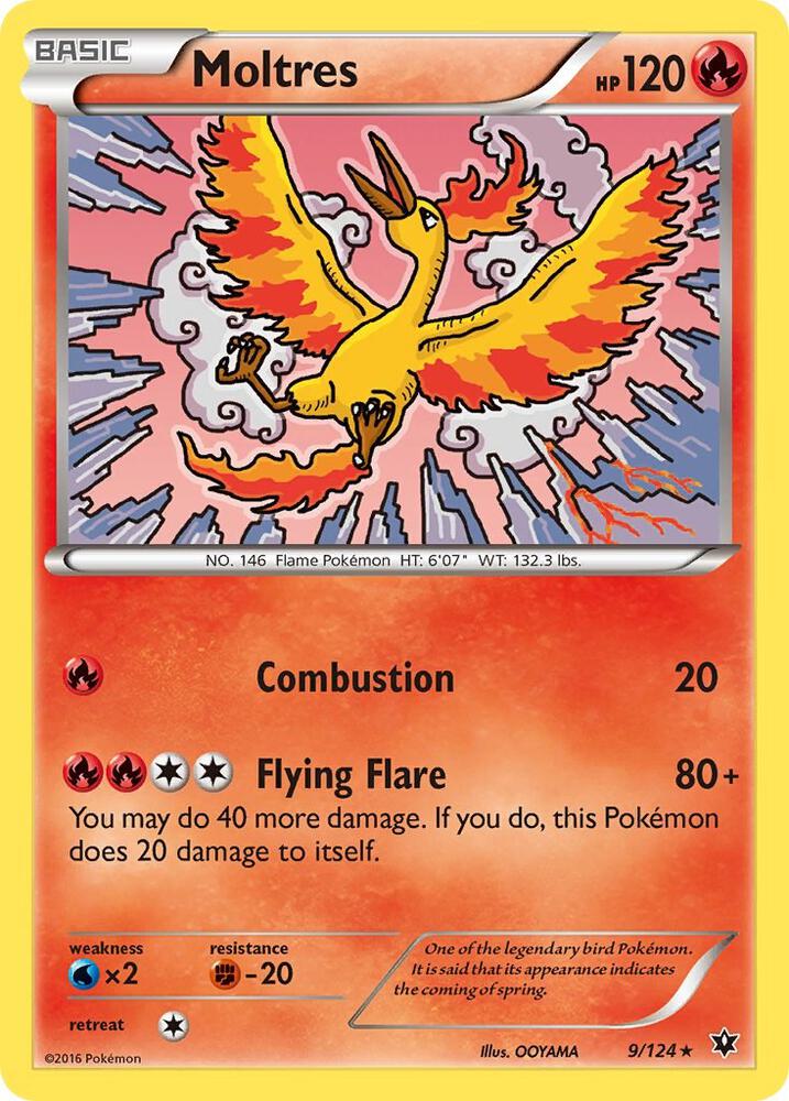 Moltres 9/124 (XY - Fates Collide)  | Good Games Adelaide SA