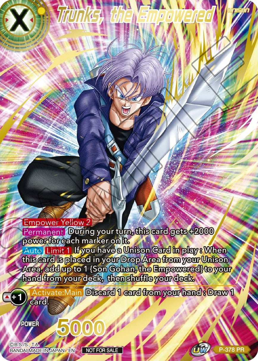 Trunks, the Empowered (Gold Stamped) (P-378) [Promotion Cards] | Good Games Adelaide SA