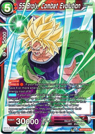SS Broly, Combat Evolution [BT11-015] | Good Games Adelaide SA