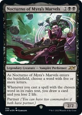 Nocturno of Myras Marvels Galaxy Foil 368 (Unfinity)  - Foil | Good Games Adelaide SA
