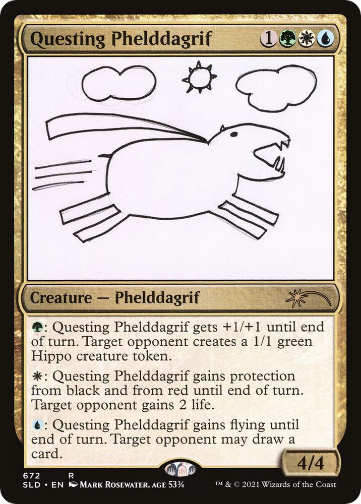 Questing Phelddagrif 672 672 (Secret Lair Drop Series)  - Foil | Good Games Adelaide SA