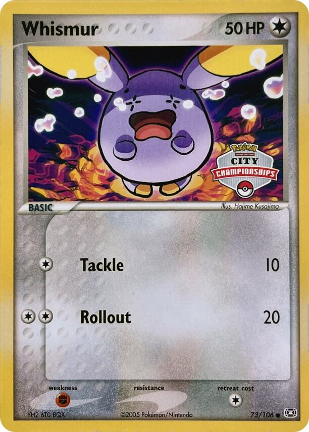 Whismur 73 106 City Championships 073/106 (League & Championship Cards)  | Good Games Adelaide SA