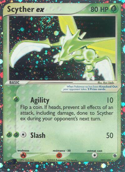 Scyther ex 102/109 (Ruby and Sapphire)  - Holofoil | Good Games Adelaide SA