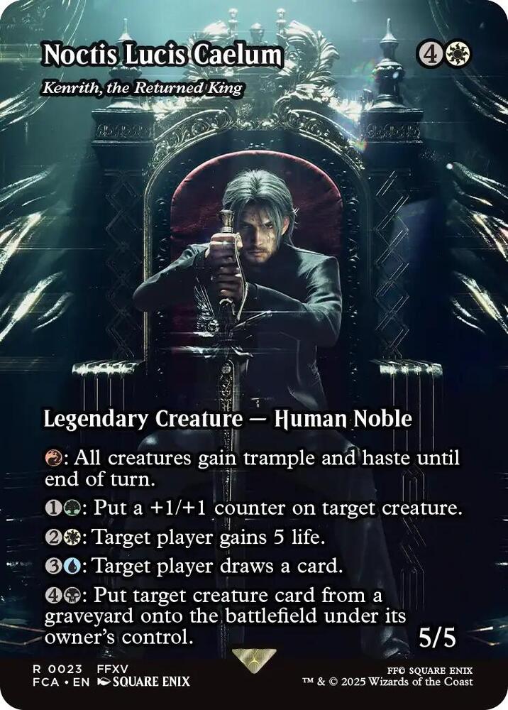 Noctis Lucis Caelum Kenrith the Returned King  23/0 (FINAL FANTASY: Through the Ages)  - Showcase Foil | Good Games Adelaide SA