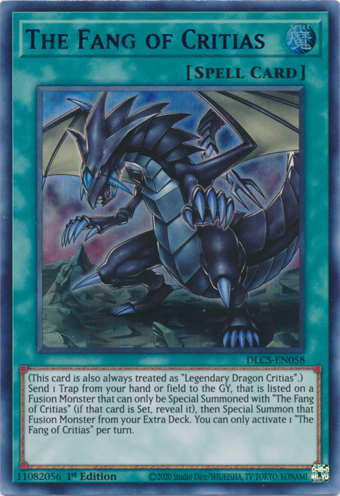 The Fang of Critias (Blue) [DLCS-EN058] Ultra Rare | Good Games Adelaide SA