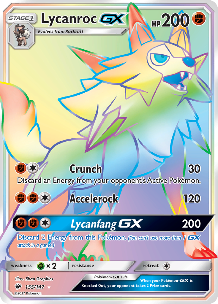 Lycanroc GX (155/147) [Sun & Moon: Burning Shadows] | Good Games Adelaide SA