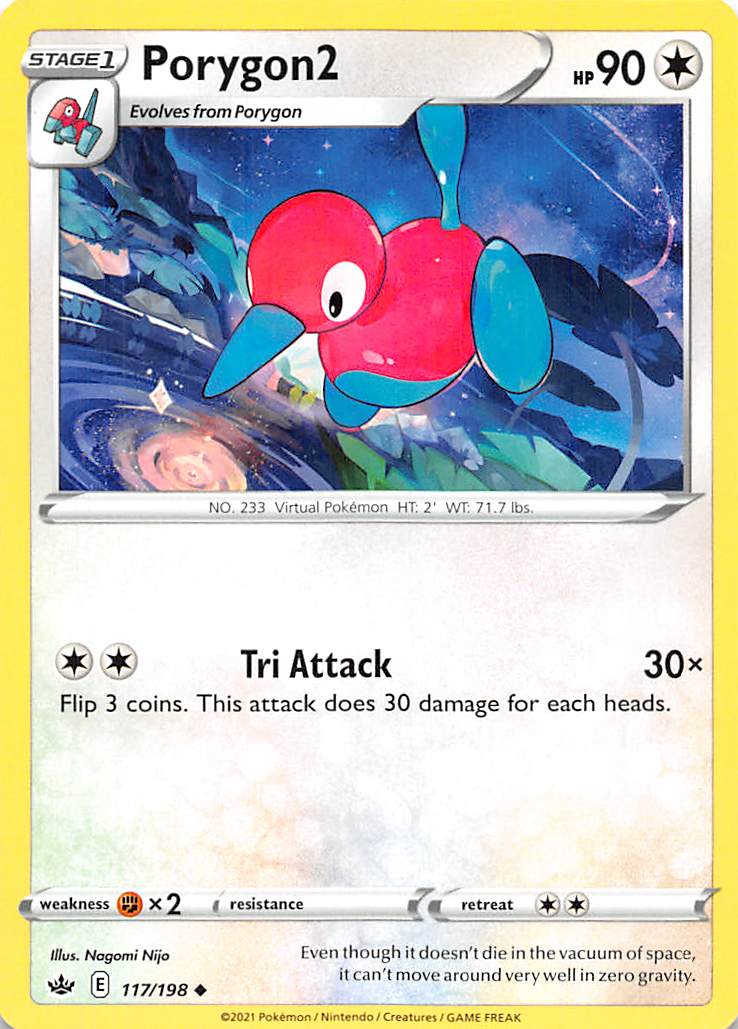Porygon2 (117/198) [Sword & Shield: Chilling Reign] | Good Games Adelaide SA