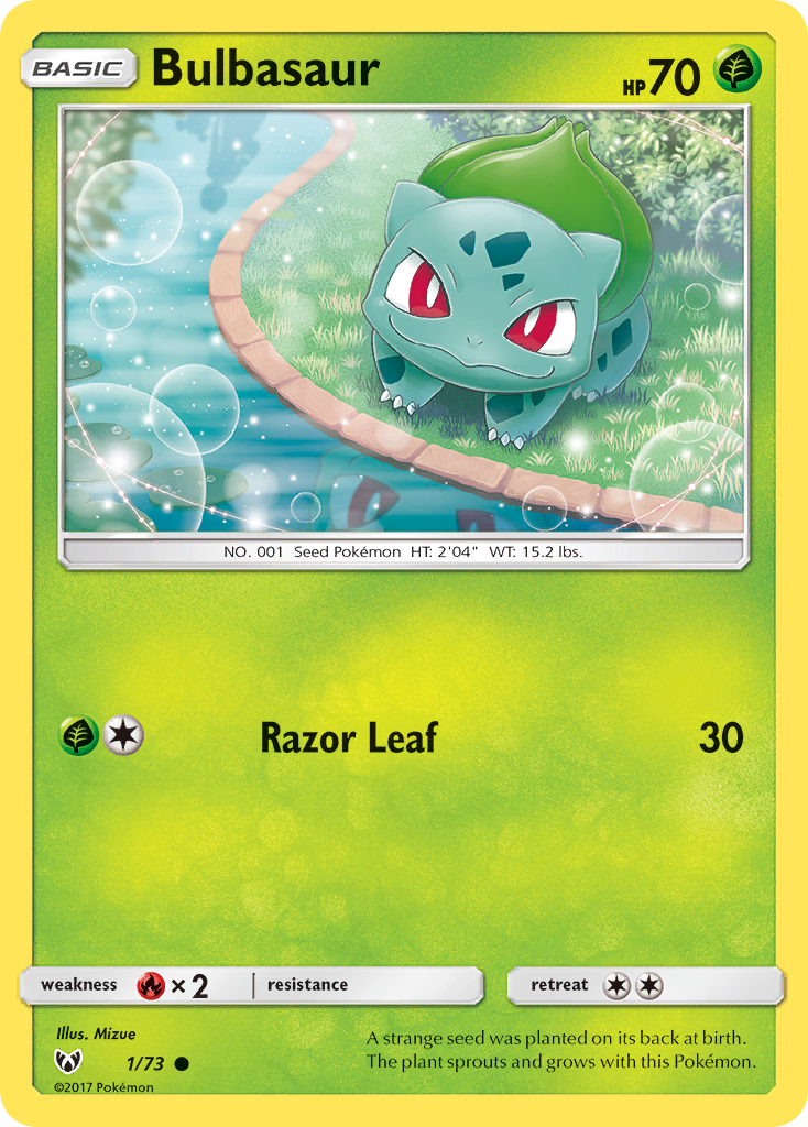 Bulbasaur (1/73) [Sun & Moon: Shining Legends] | Good Games Adelaide SA