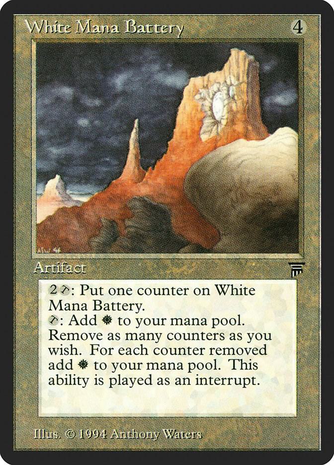 White Mana Battery  (Legends)  | Good Games Adelaide SA