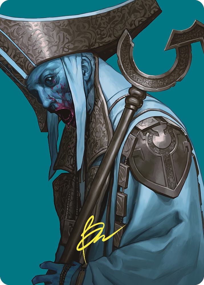 Mikaeus the Unhallowed Art Card Gold Stamped Signature 54 (Art Series: Commander Masters)  | Good Games Adelaide SA