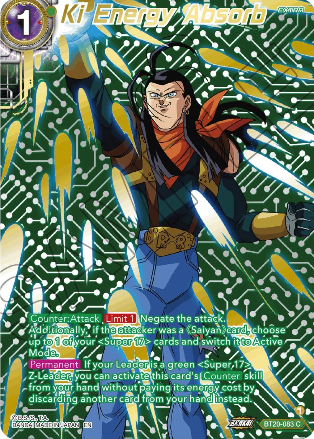 Ki Energy Absorb (Gold-Stamped) (BT20-083) [Power Absorbed] | Good Games Adelaide SA