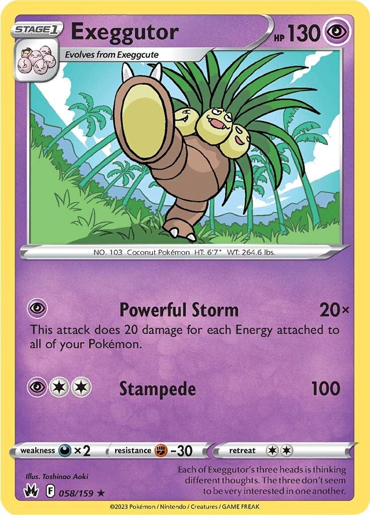 Exeggutor (058/159) [Sword & Shield: Crown Zenith] | Good Games Adelaide SA