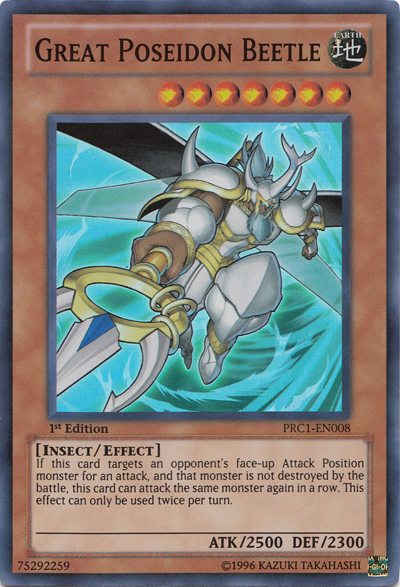 Great Poseidon Beetle [PRC1-EN008] Super Rare | Good Games Adelaide SA