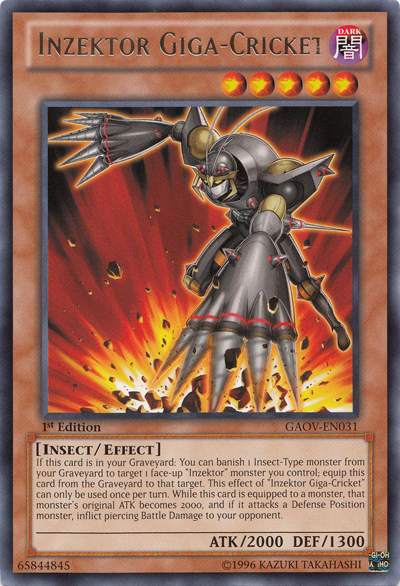 Inzektor Giga-Cricket [GAOV-EN031] Rare | Good Games Adelaide SA