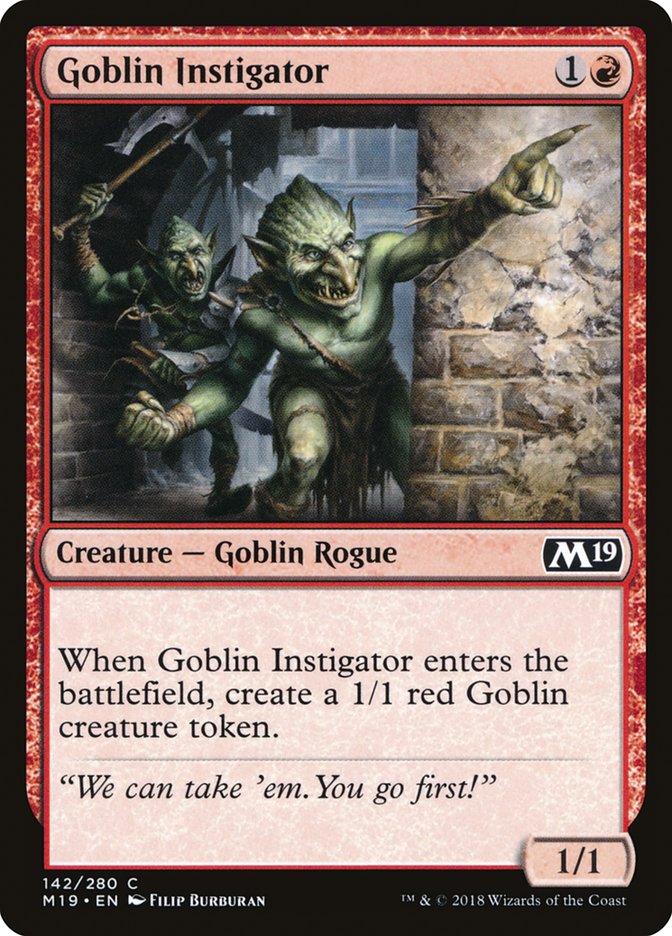 Goblin Instigator [Core Set 2019] | Good Games Adelaide SA