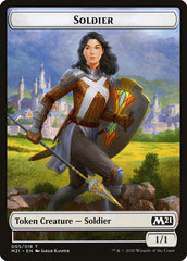 Knight // Soldier Double-sided Token [Core Set 2021 Tokens] | Good Games Adelaide SA