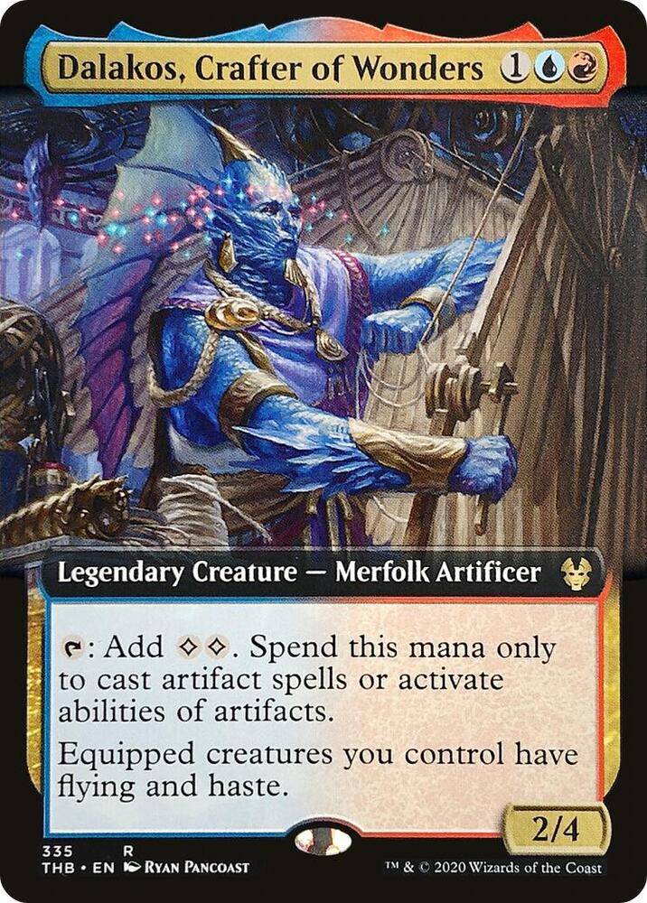 Dalakos Crafter of Wonders Extended Art 335 (Theros Beyond Death)  - Foil | Good Games Adelaide SA