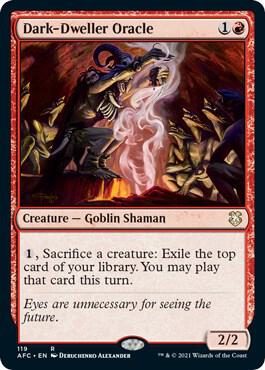 Dark Dweller Oracle 119 (Commander: Adventures in the Forgotten Realms)  | Good Games Adelaide SA