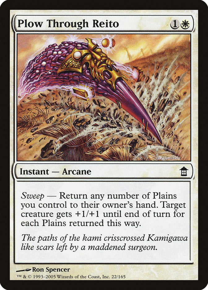 Plow Through Reito 22 (Saviors of Kamigawa)  - Foil | Good Games Adelaide SA