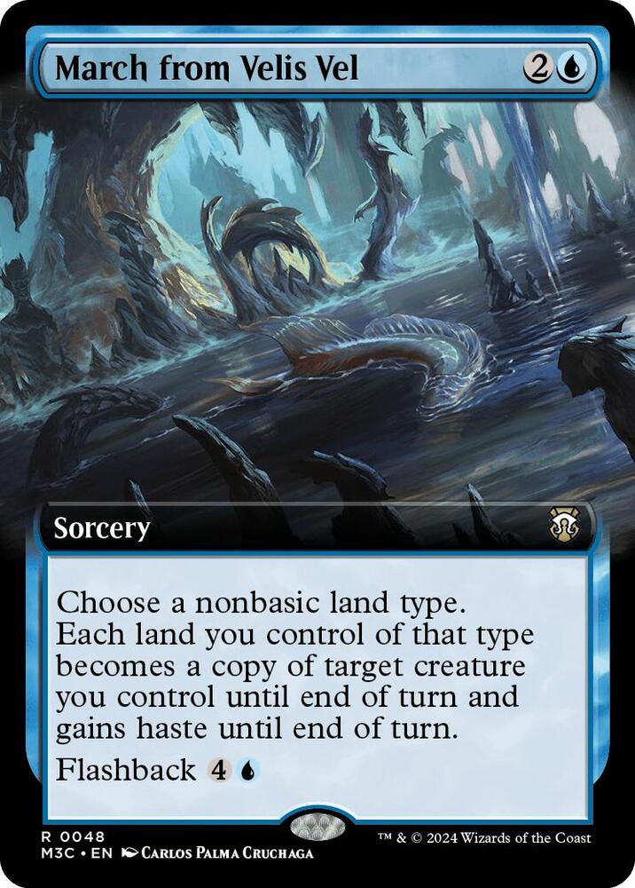 March from Velis Vel 48/411 (Commander: Modern Horizons 3)  - Extended Art Ripple Foil | Good Games Adelaide SA