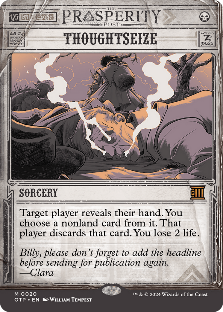 Thoughtseize [Outlaws of Thunder Junction: Breaking News] | Good Games Adelaide SA