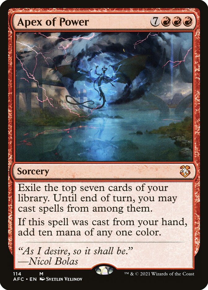 Apex of Power 114 (Commander: Adventures in the Forgotten Realms)  | Good Games Adelaide SA